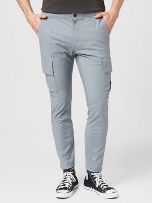 Карго панталони Calvin Klein Jeans сиво