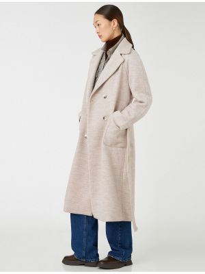 Vlněný kabát s kapsami Koton