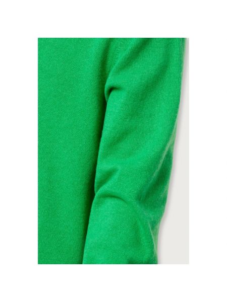 Jersey de tela jersey con estampado de cachemira de cuello redondo Massimo Alba verde