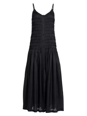 Шелковое платье Holkham со сборками Figue черный