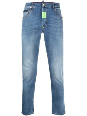 Skinny fit-jeans Philipp Plein blå