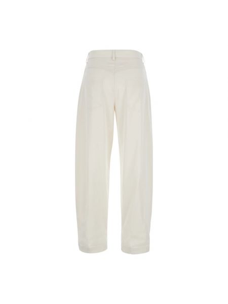 Pantalones cortos de raso de algodón Pinko blanco