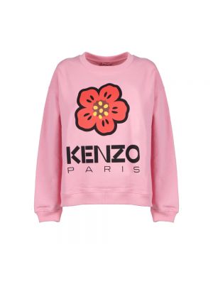 Bluza w kwiatki Kenzo różowa