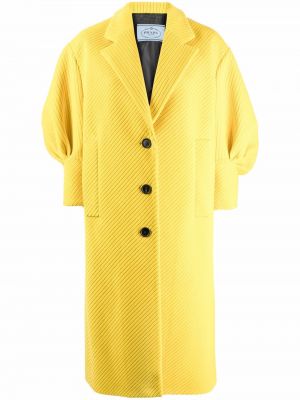 Abrigo con botones Prada amarillo