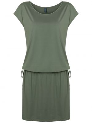Páskový rovný mini šaty s kulatým výstřihem Lygia & Nanny - zelená