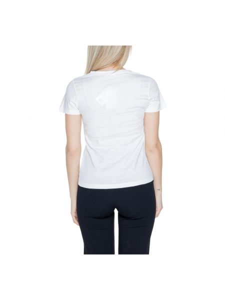 Camiseta de raso Calvin Klein Jeans blanco