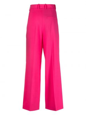Plisované rovné kalhoty Alysi růžové