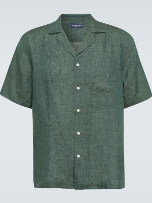 Camicia di lino Frescobol Carioca verde