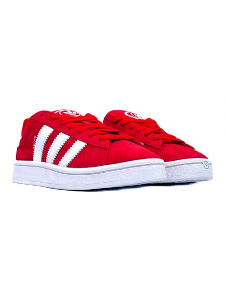 Sneakersy skórzane Adidas Originals czerwone