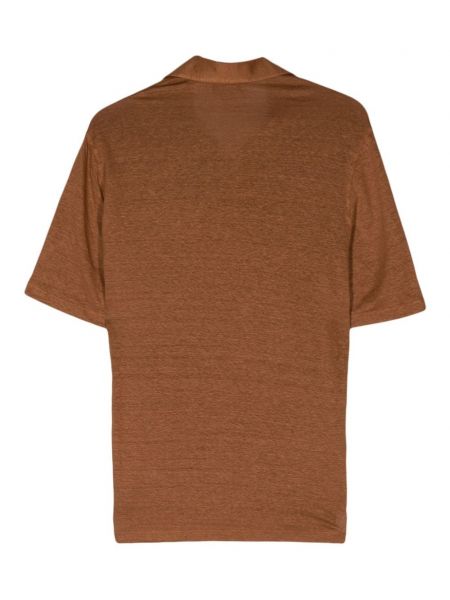 Polo marškinėliai Dell'oglio ruda