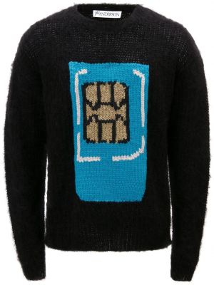 Пуловер с кръгло деколте Jw Anderson черно