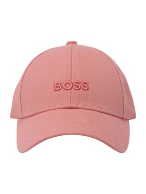 Șapcă din bumbac Boss roz