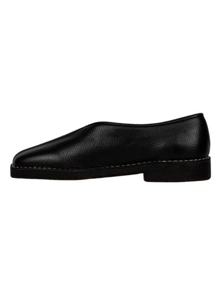Loafers z krepy Lemaire czarne
