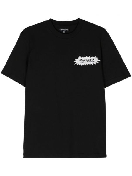 Raštuotas marškinėliai Carhartt Wip juoda