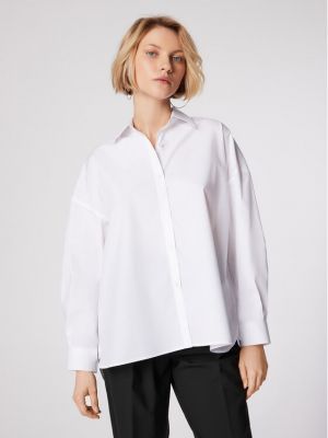 Oversize риза Simple бяло