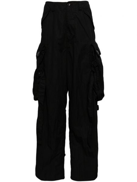 Medvilninės „cargo“ stiliaus kelnės Julius juoda