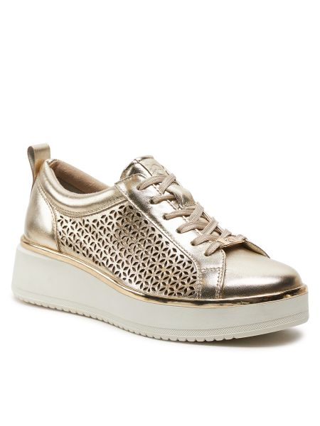 Sneakers Tamaris aranyszínű