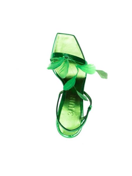 Sandale mit absatz mit hohem absatz 3juin grün