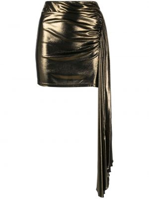 Drapované mini sukně Blumarine zlaté