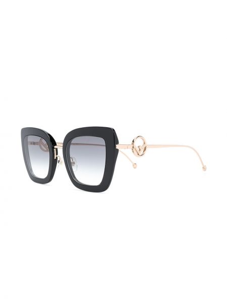 Okulary przeciwsłoneczne oversize Fendi Eyewear czarne