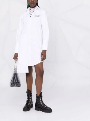 Robe chemise asymétrique Off-white