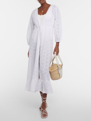 Robe longue en coton Melissa Odabash blanc