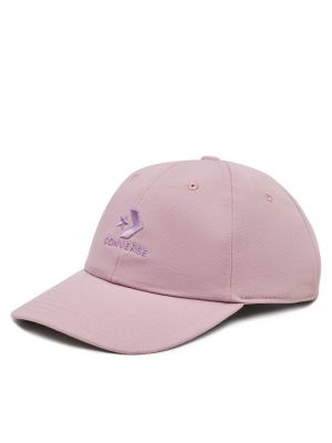 Kepurė su snapeliu Converse violetinė