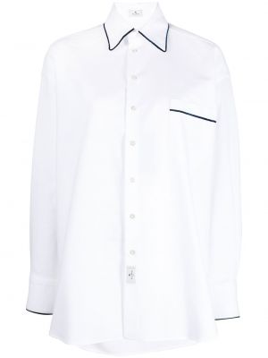 Chemise avec manches longues Etro blanc