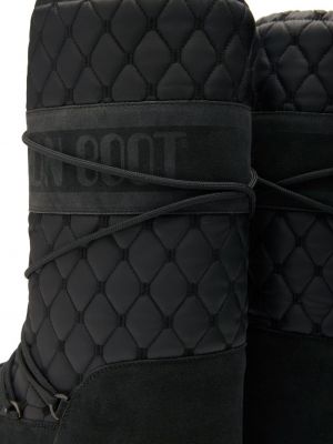 Prošívané sněžné boty Moon Boot černé