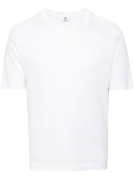 T-shirt aus baumwoll Borrelli weiß