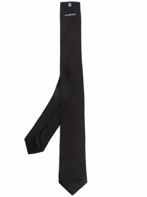 Corbata con bordado Givenchy negro