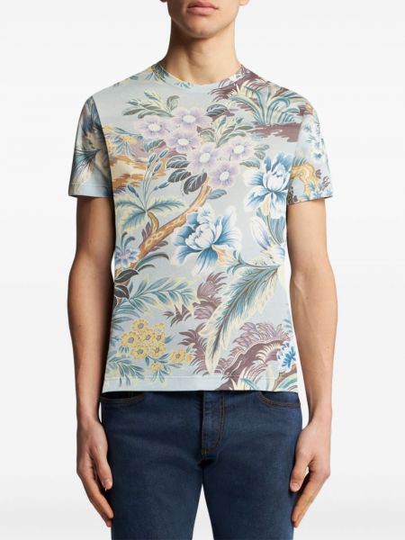 Květinové tričko s potiskem Etro