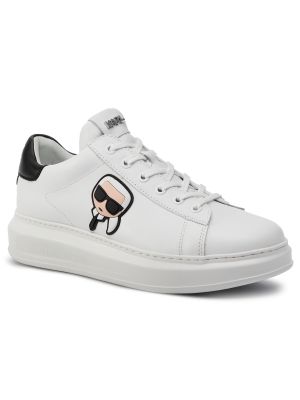 Zapatillas de cuero Karl Lagerfeld blanco