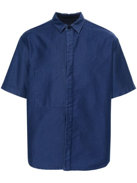 Bavlněná košile Sacai modrá