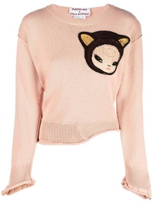 Tröja i stickad Stella Mccartney rosa