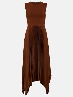 Плиссированное платье миди Dera JOSEPH коричневый