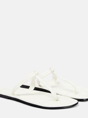 Kožne sandale Toteme bijela