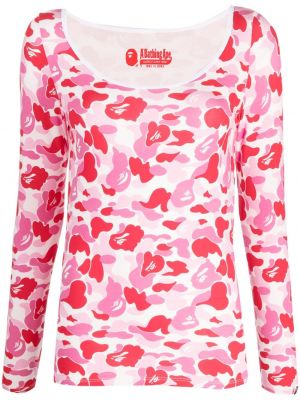 Top con stampa camouflage A Bathing Ape® rosa