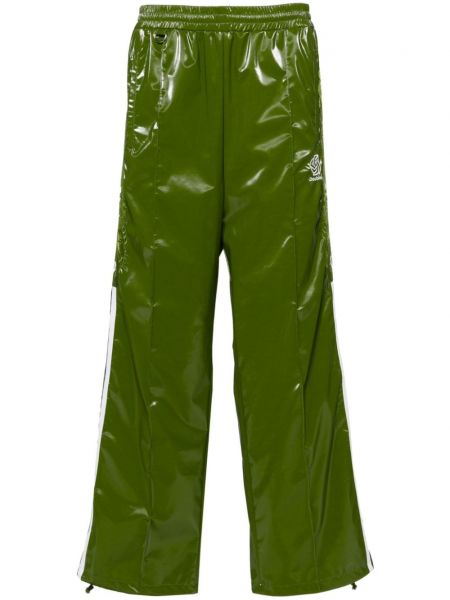 Haftowane spodnie sportowe Doublet zielone
