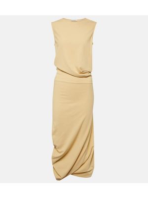 Βαμβακερή μίντι φόρεμα από ζέρσεϋ Lemaire