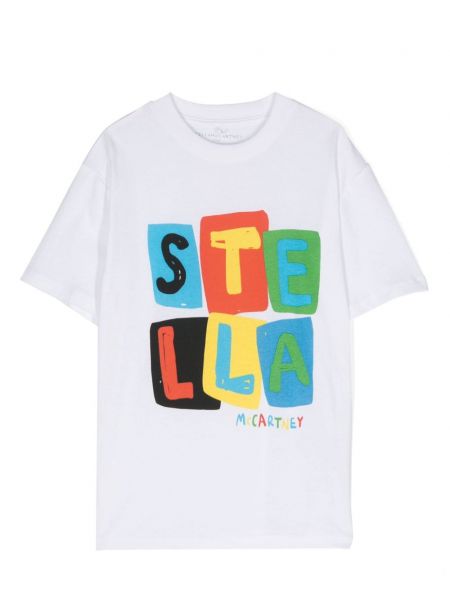 T-shirt for piger Stella Mccartney Kids hvid