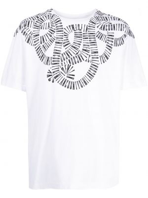 Bombažna majica s potiskom s kačjim vzorcem Marcelo Burlon County Of Milan