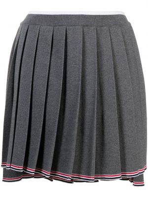 Plisované sukně s vysokým pasem Thom Browne šedé