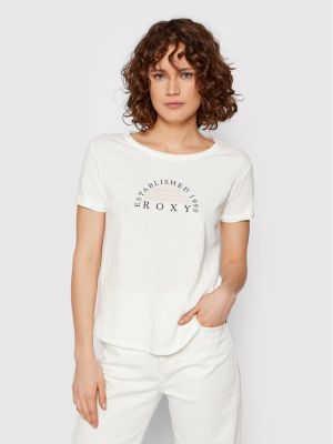 Relaxed fit marškinėliai Roxy balta
