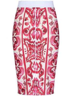 Spódnica ołówkowa z nadrukiem Dolce And Gabbana