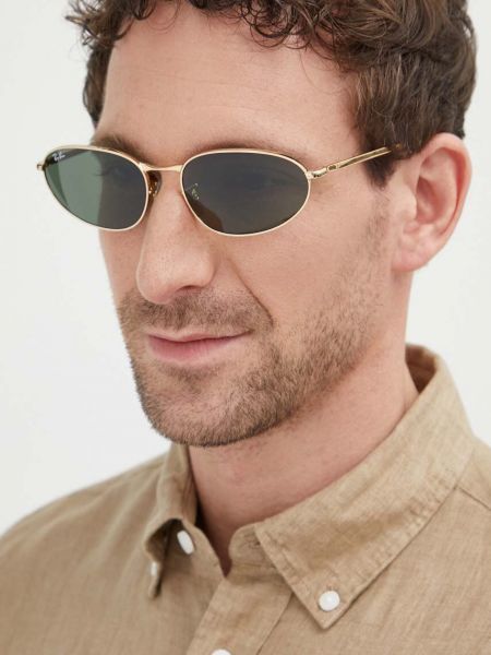 Okulary przeciwsłoneczne Ray-ban złote