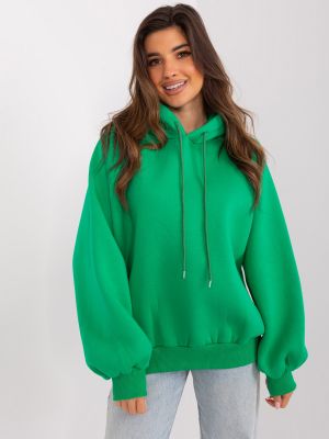 Bluza oversize Fashionhunters zielona