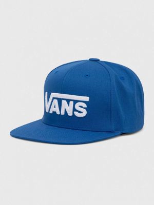 Niebieska czapka z daszkiem bawełniana Vans