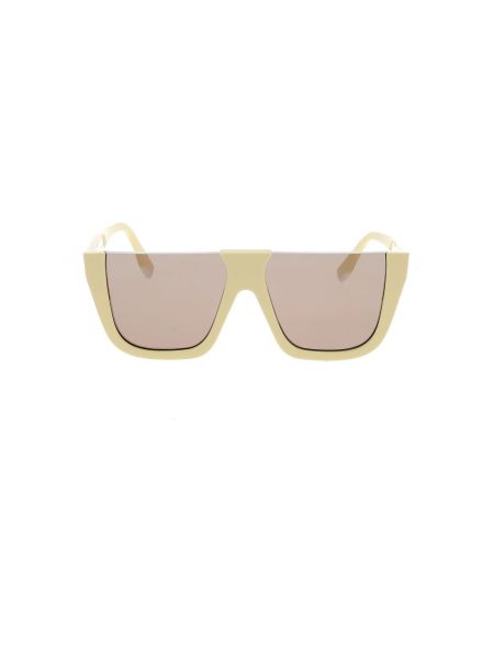 Okulary przeciwsłoneczne Fendi beżowe