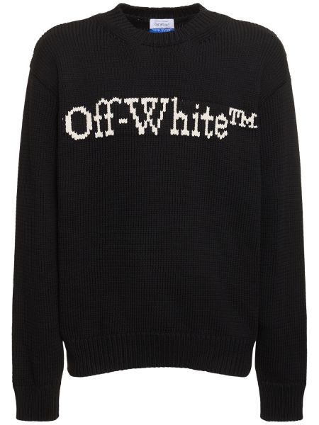 Suéter de punto Off-white negro
